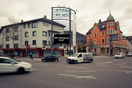 LED-Board/Werbetafel Geislingen/Sternplatz